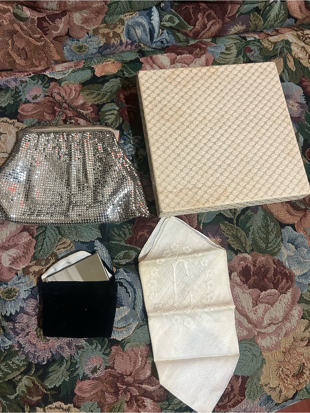 Vintage Whiting & Davis Mesh Purse – 1940s Silver Tone Evening Bag
